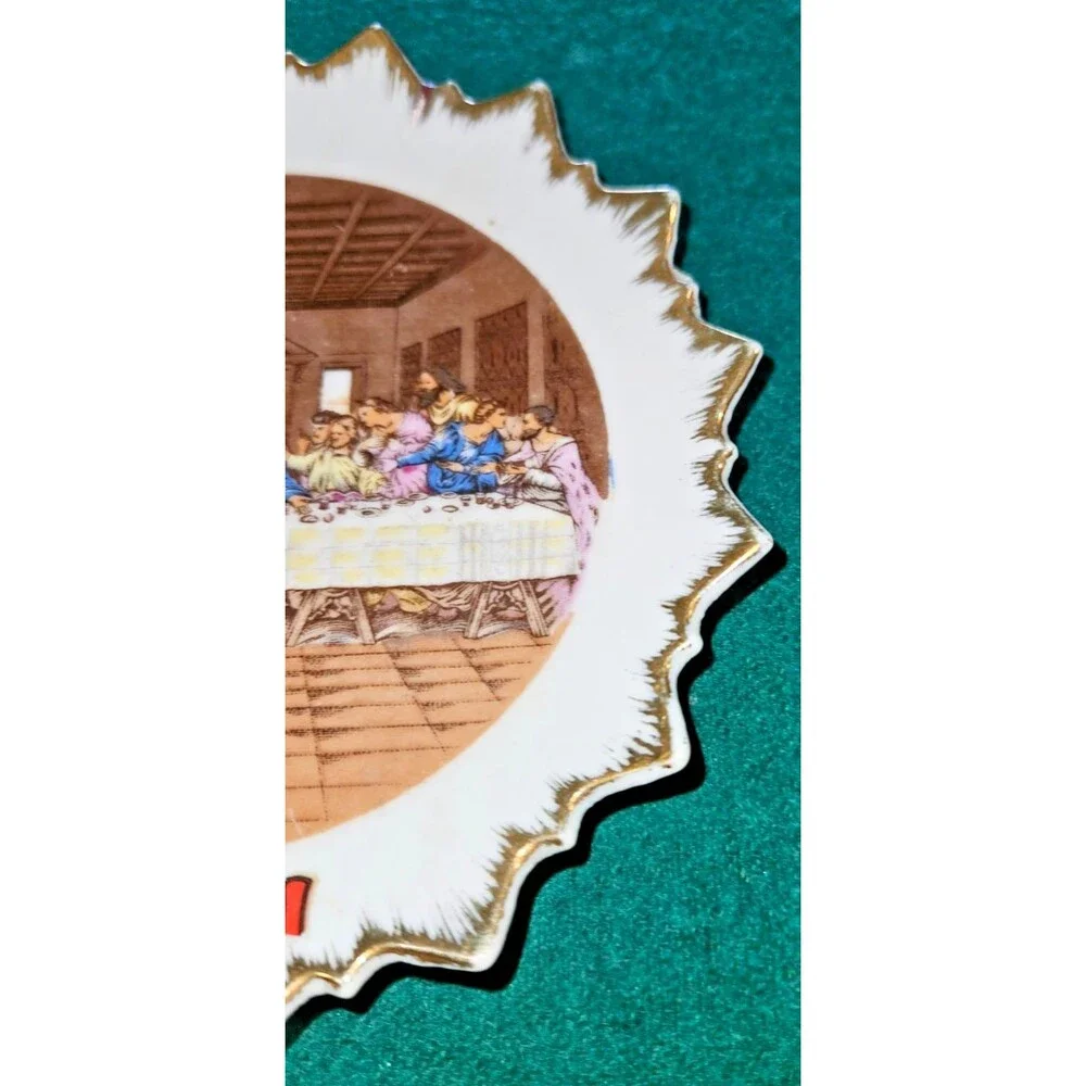 Vintage TILSO The Last Supper Collectors Porcelain Plate, Hand Painted in Japan